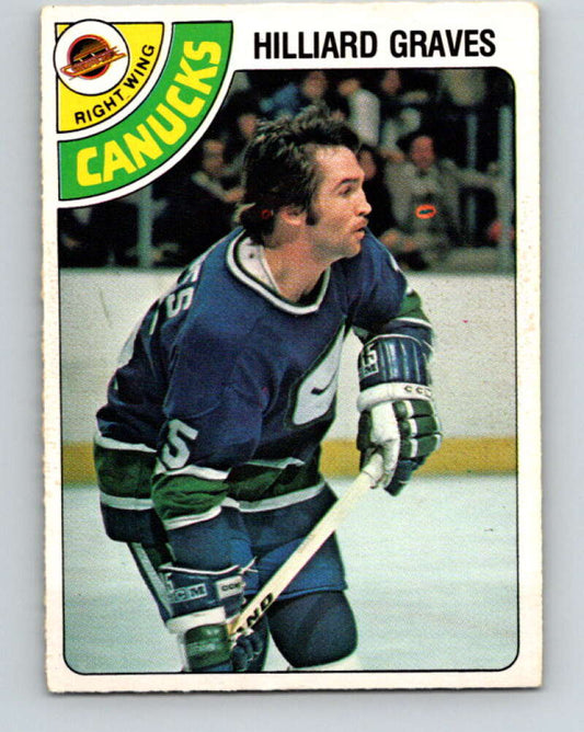 1978-79 O-Pee-Chee #357 Hilliard Graves  Vancouver Canucks  V25867