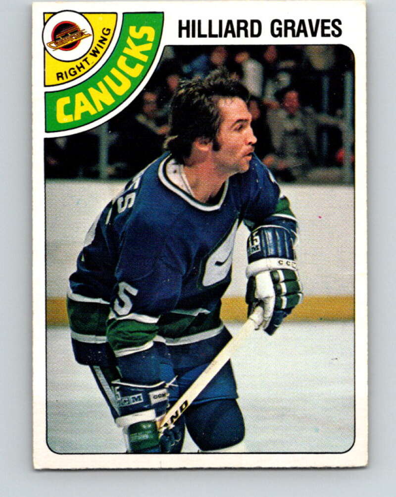 1978-79 O-Pee-Chee #357 Hilliard Graves  Vancouver Canucks  V25868