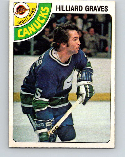 1978-79 O-Pee-Chee #357 Hilliard Graves  Vancouver Canucks  V25869