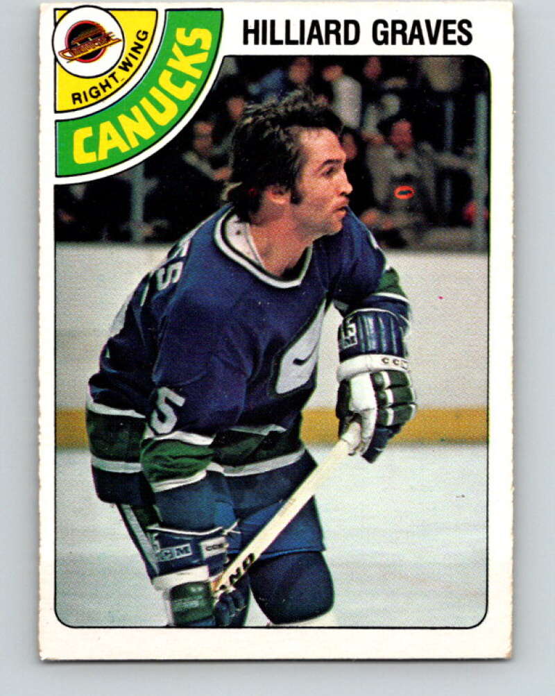 1978-79 O-Pee-Chee #357 Hilliard Graves  Vancouver Canucks  V25871