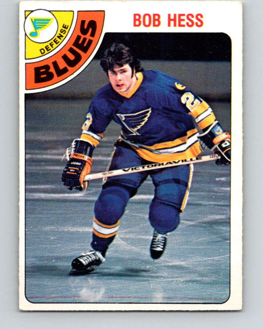1978-79 O-Pee-Chee #358 Bob Hess  St. Louis Blues  V25875