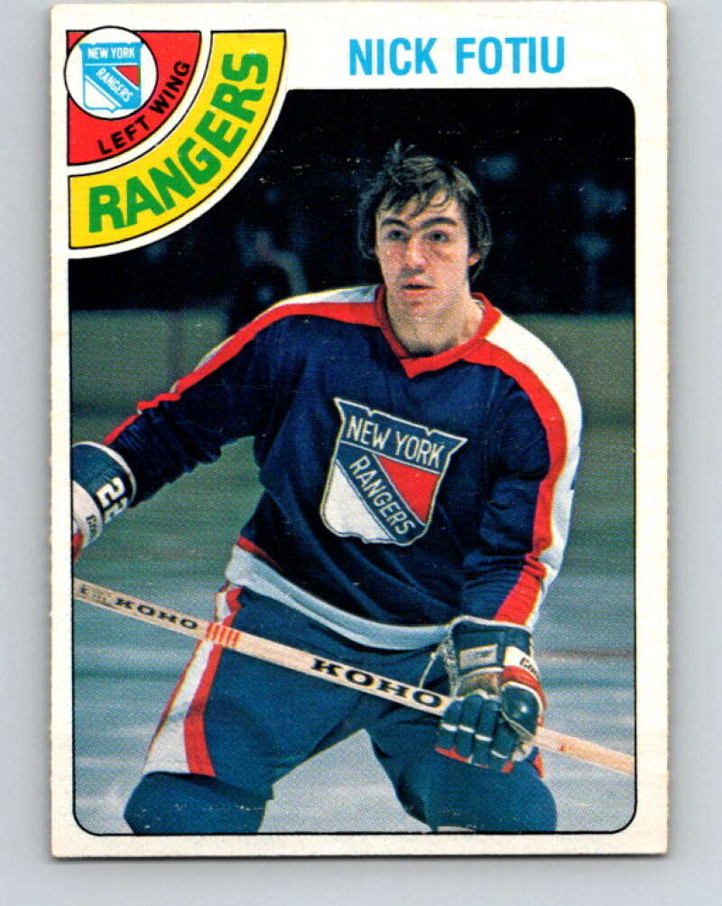 1978-79 O-Pee-Chee #367 Nick Fotiu  New York Rangers  V26111