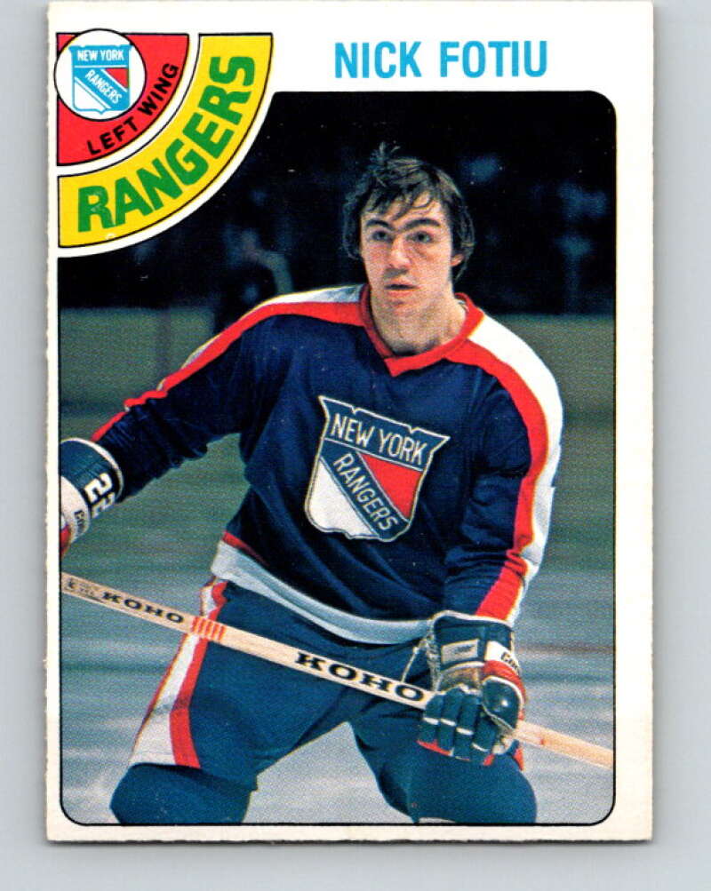 1978-79 O-Pee-Chee #367 Nick Fotiu  New York Rangers  V26112