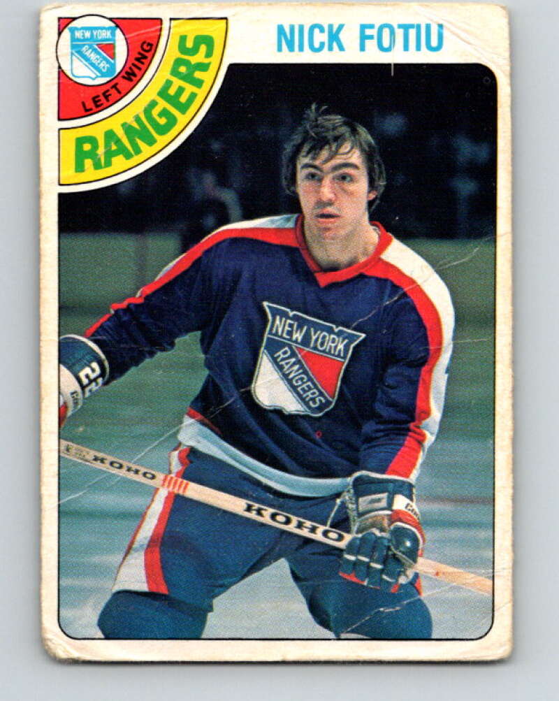 1978-79 O-Pee-Chee #367 Nick Fotiu  New York Rangers  V26113