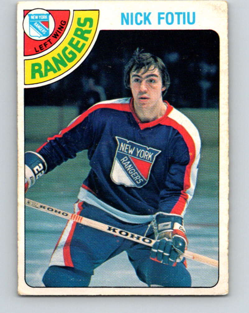 1978-79 O-Pee-Chee #367 Nick Fotiu  New York Rangers  V26115