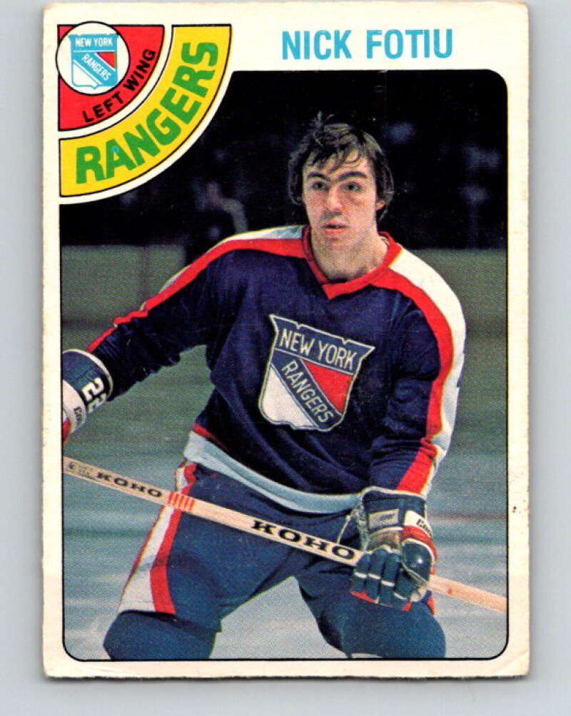 1978-79 O-Pee-Chee #367 Nick Fotiu  New York Rangers  V26117