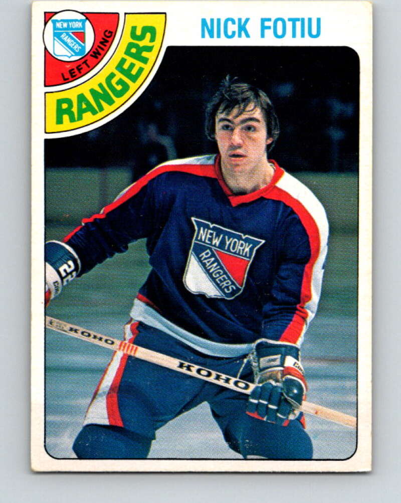 1978-79 O-Pee-Chee #367 Nick Fotiu  New York Rangers  V26118