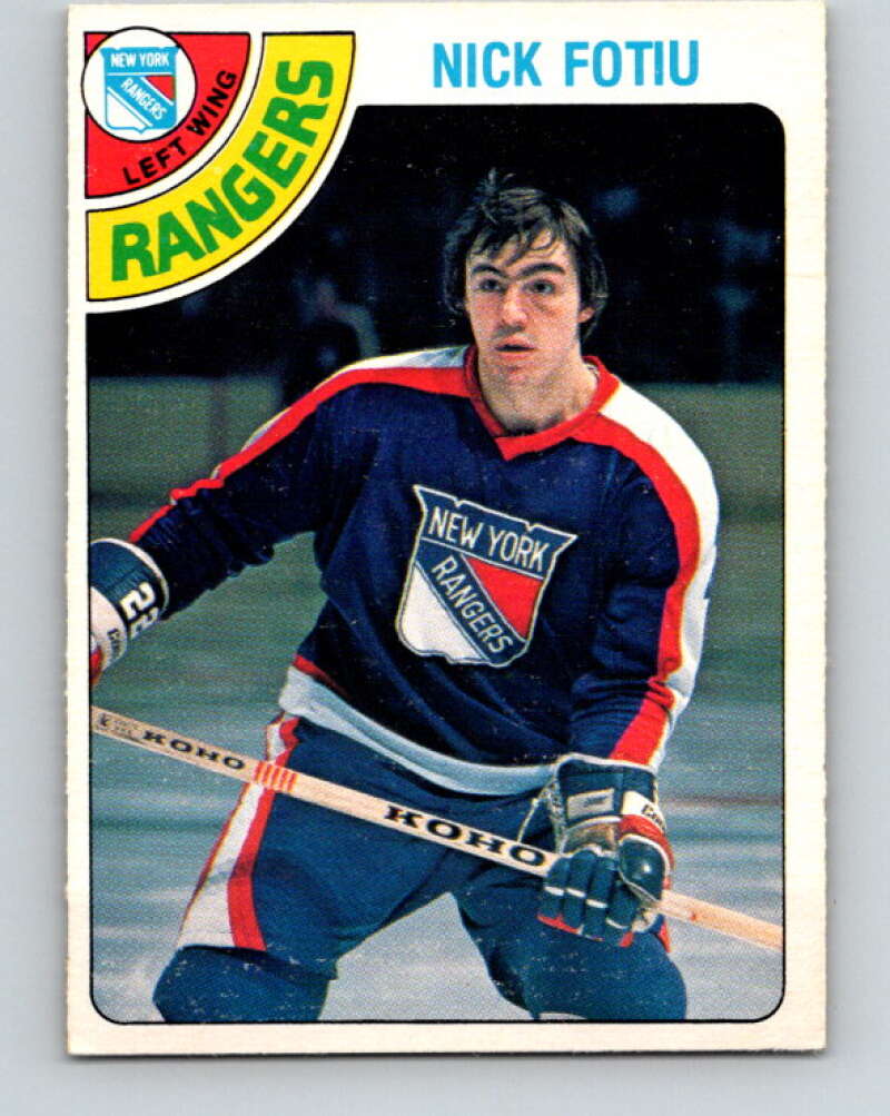 1978-79 O-Pee-Chee #367 Nick Fotiu  New York Rangers  V26119