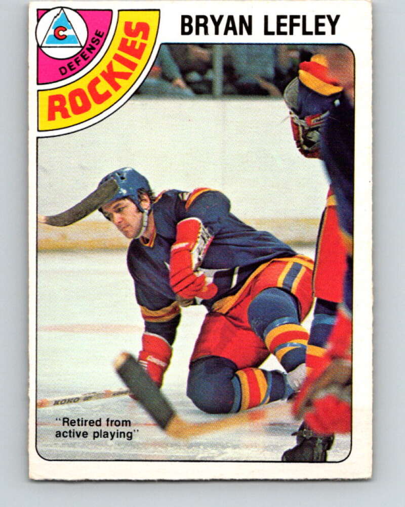1978-79 O-Pee-Chee #370 Bryan Lefley  Colorado Rockies  V26150