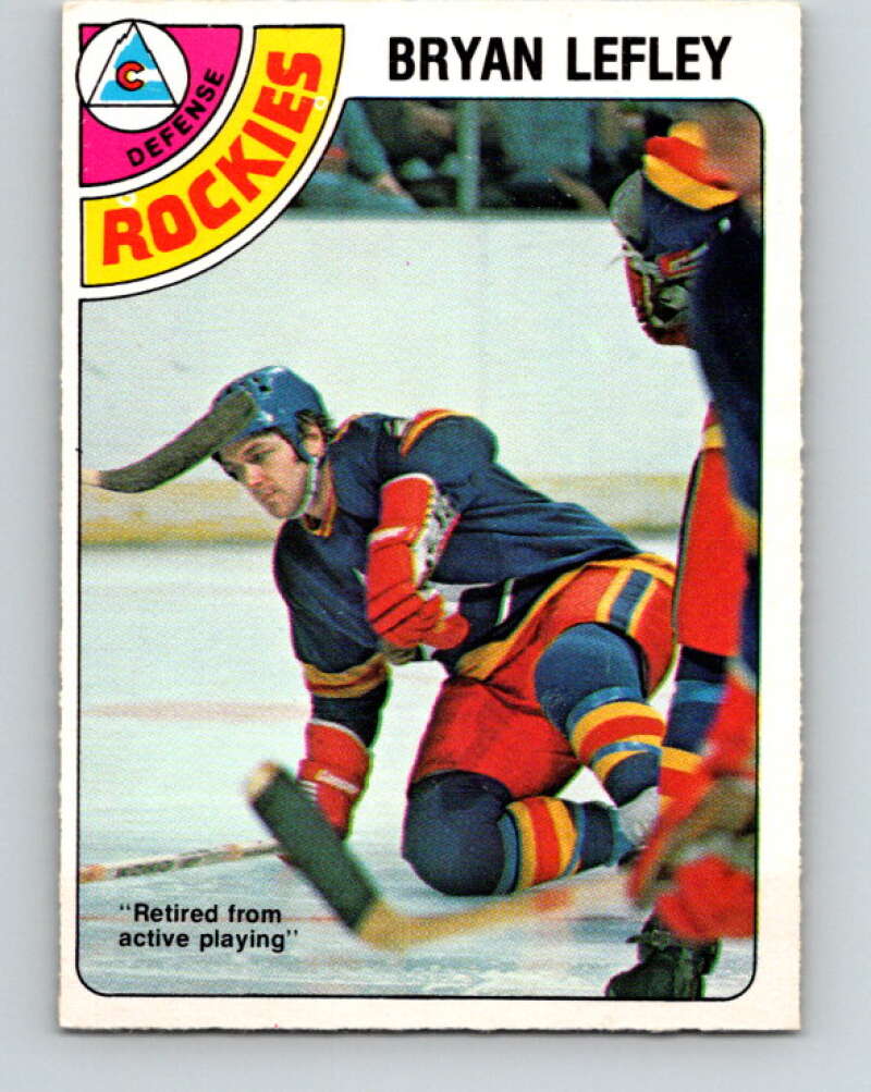 1978-79 O-Pee-Chee #370 Bryan Lefley  Colorado Rockies  V26152