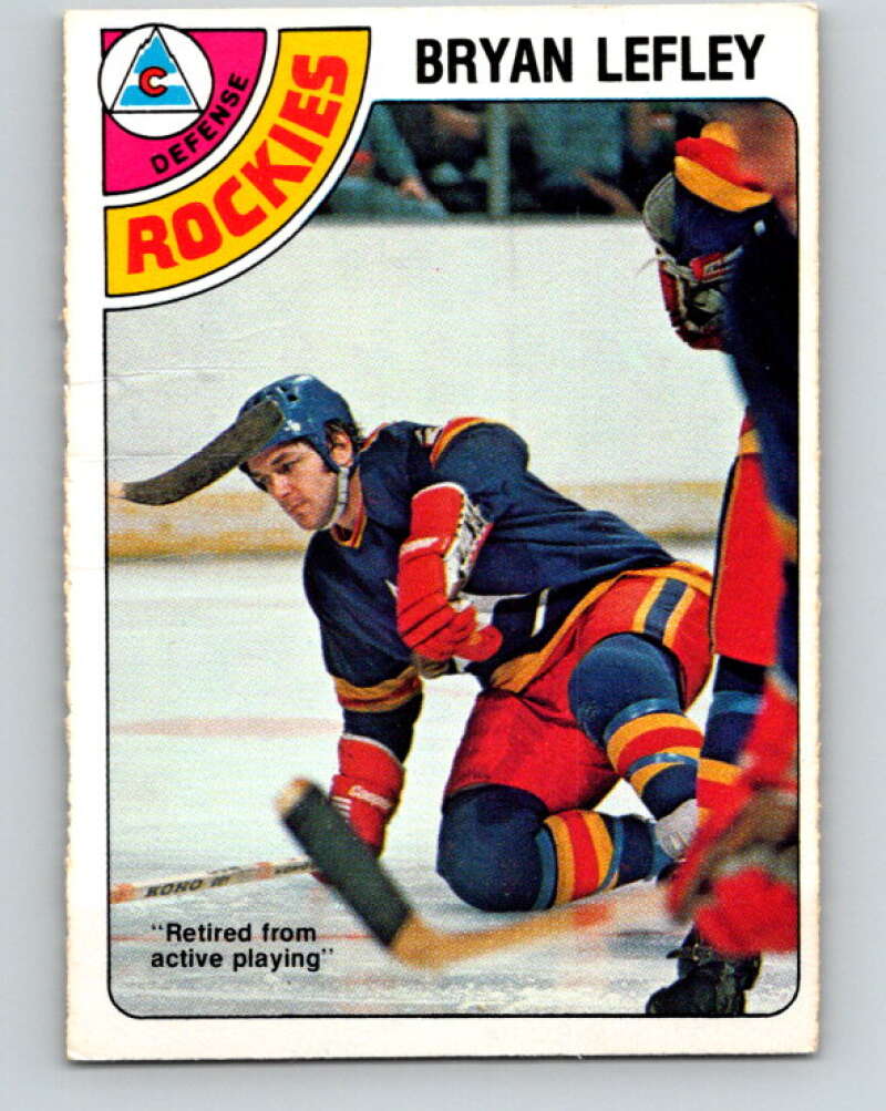 1978-79 O-Pee-Chee #370 Bryan Lefley  Colorado Rockies  V26153