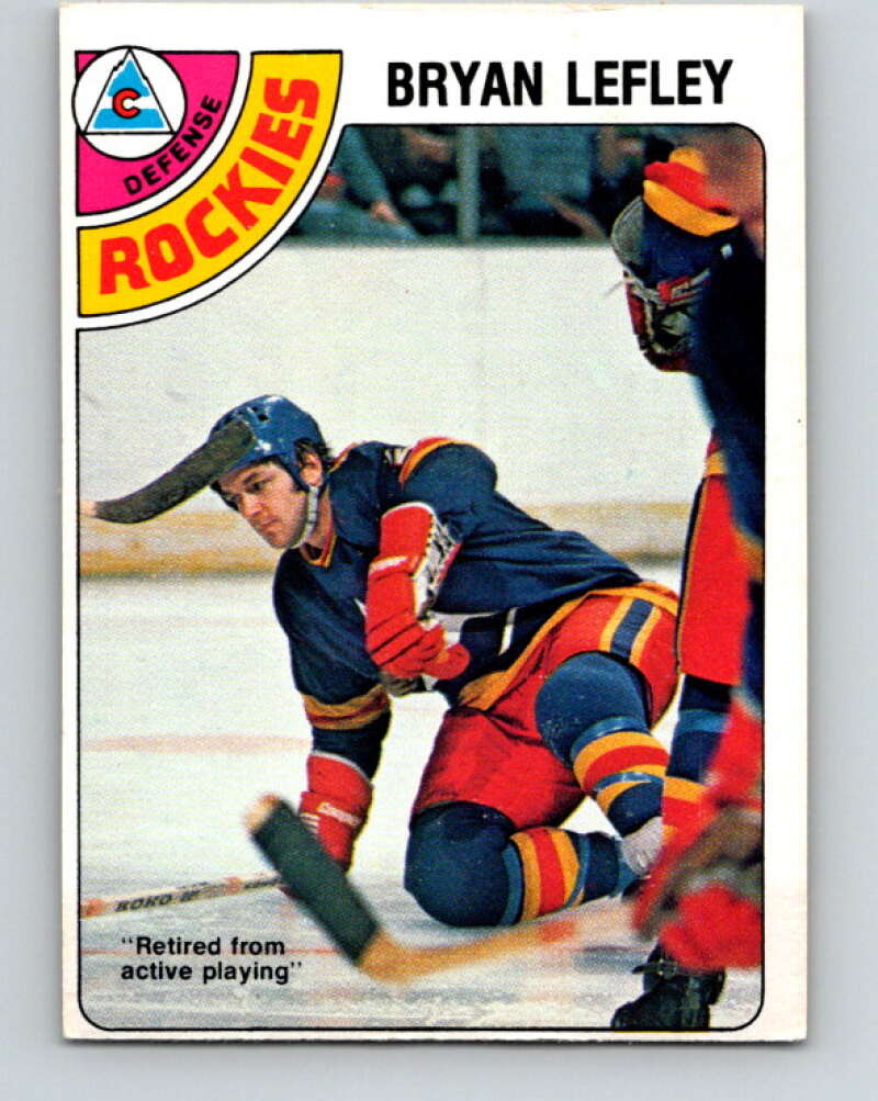 1978-79 O-Pee-Chee #370 Bryan Lefley  Colorado Rockies  V26154