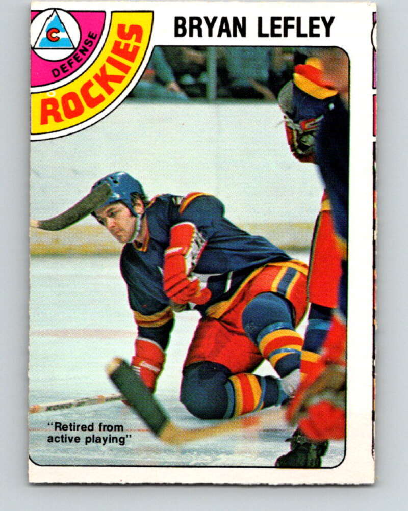 1978-79 O-Pee-Chee #370 Bryan Lefley  Colorado Rockies  V26156