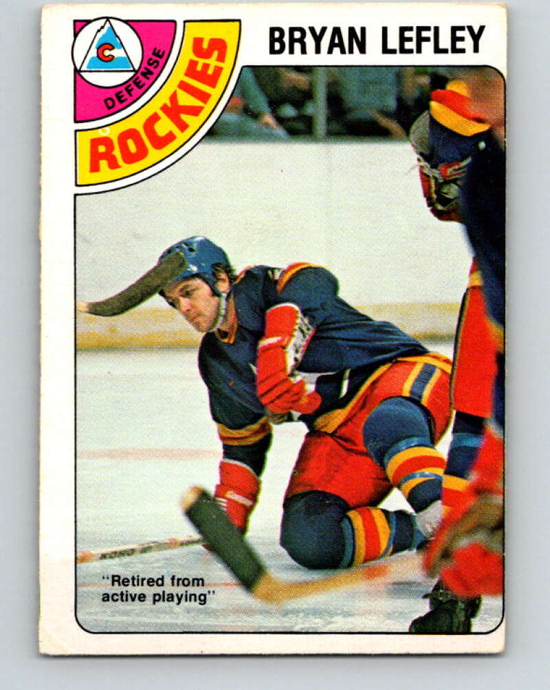 1978-79 O-Pee-Chee #370 Bryan Lefley  Colorado Rockies  V26157