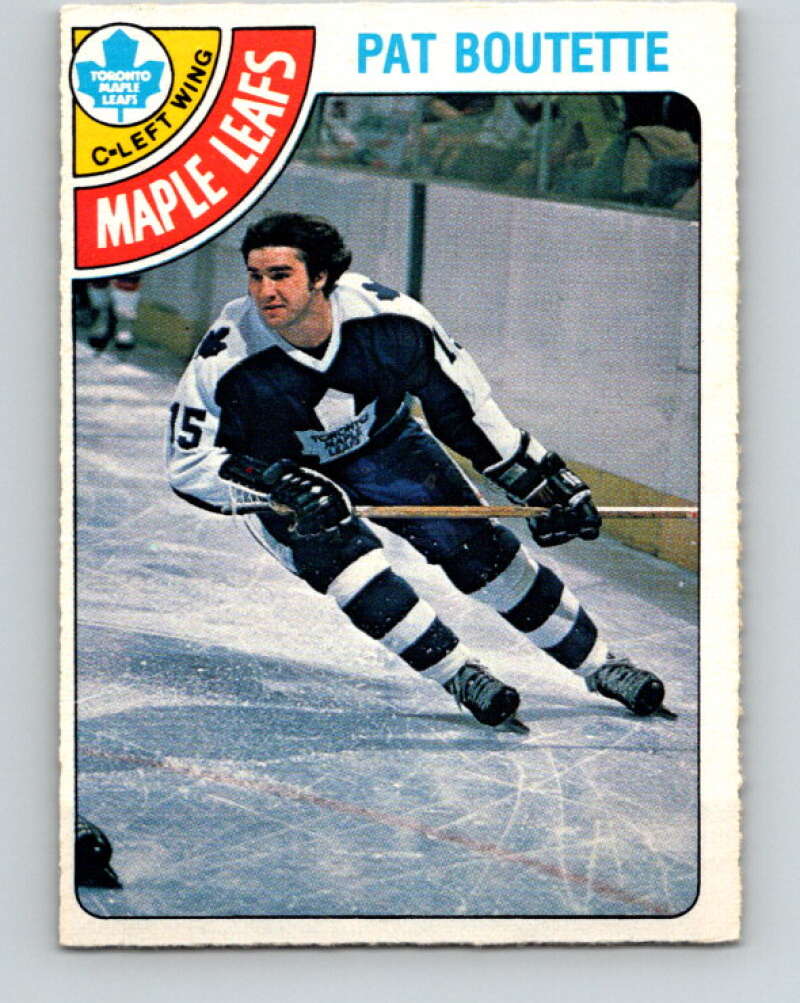1978-79 O-Pee-Chee #374 Pat Boutette Maple Leafs  V26201