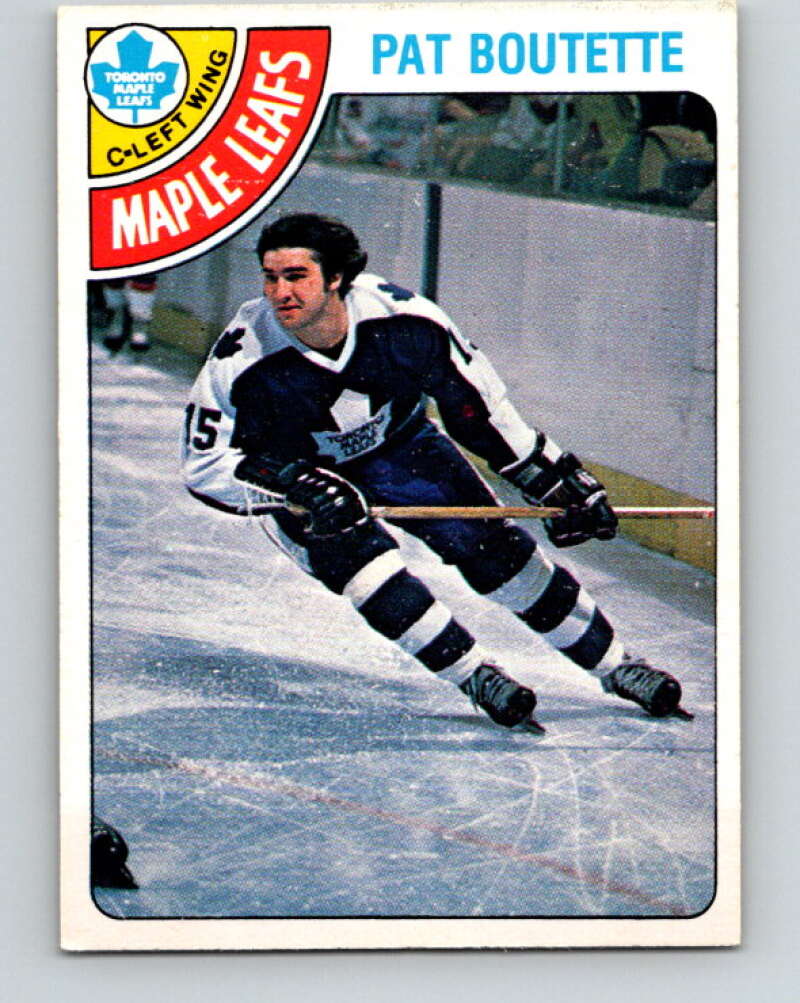1978-79 O-Pee-Chee #374 Pat Boutette Maple Leafs  V26202