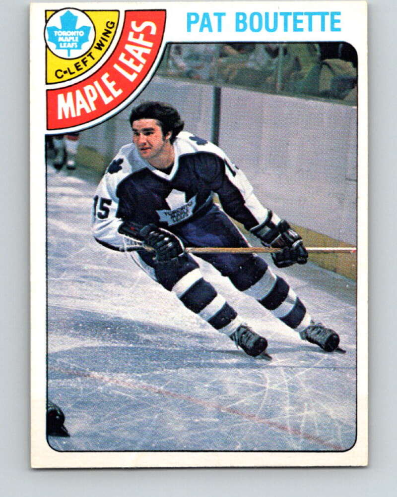 1978-79 O-Pee-Chee #374 Pat Boutette Maple Leafs  V26203