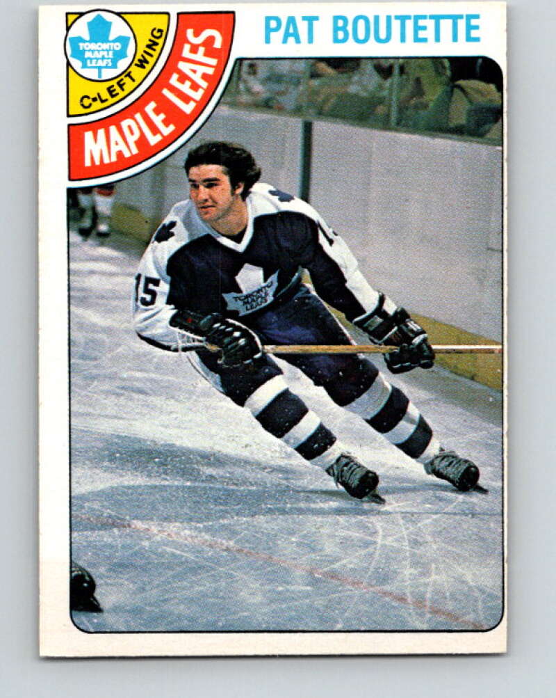 1978-79 O-Pee-Chee #374 Pat Boutette Maple Leafs  V26206