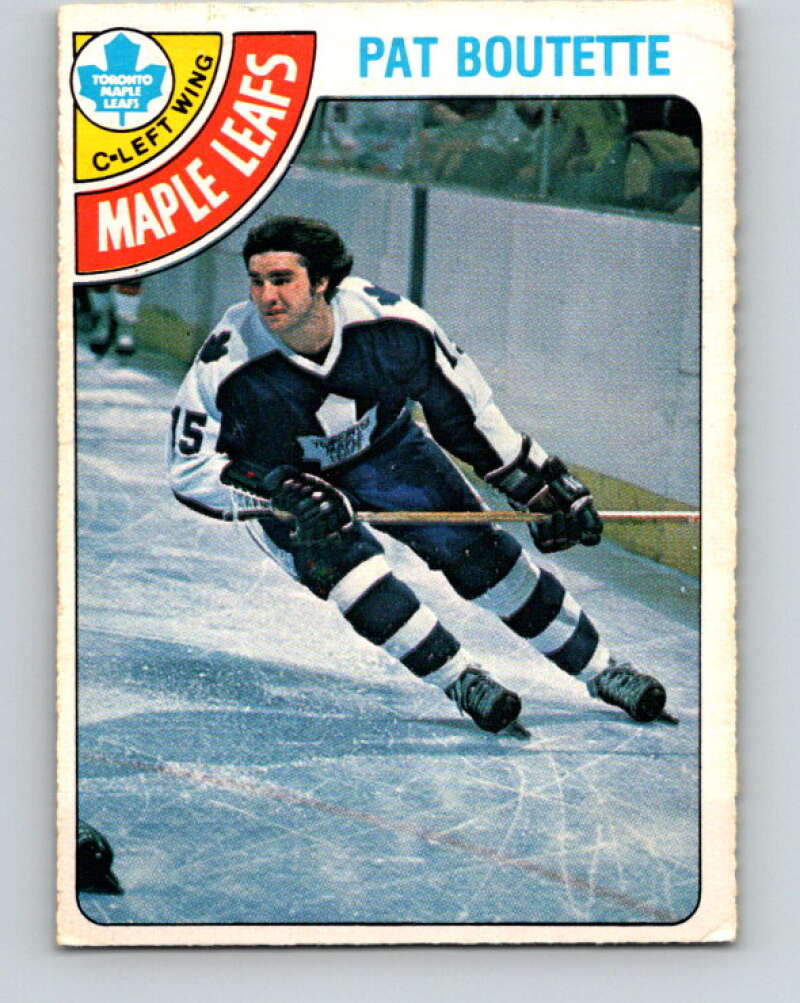 1978-79 O-Pee-Chee #374 Pat Boutette Maple Leafs  V26207