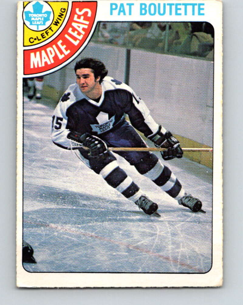 1978-79 O-Pee-Chee #374 Pat Boutette Maple Leafs  V26208