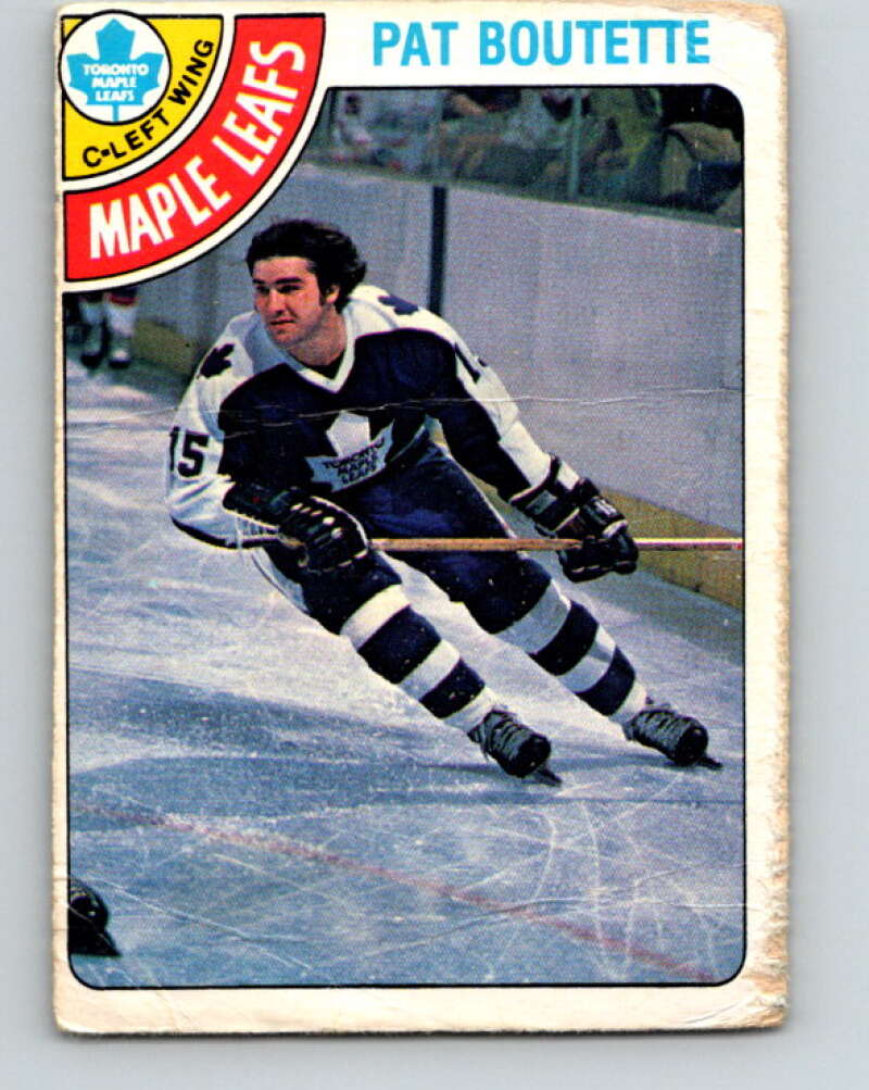 1978-79 O-Pee-Chee #374 Pat Boutette Maple Leafs  V26209