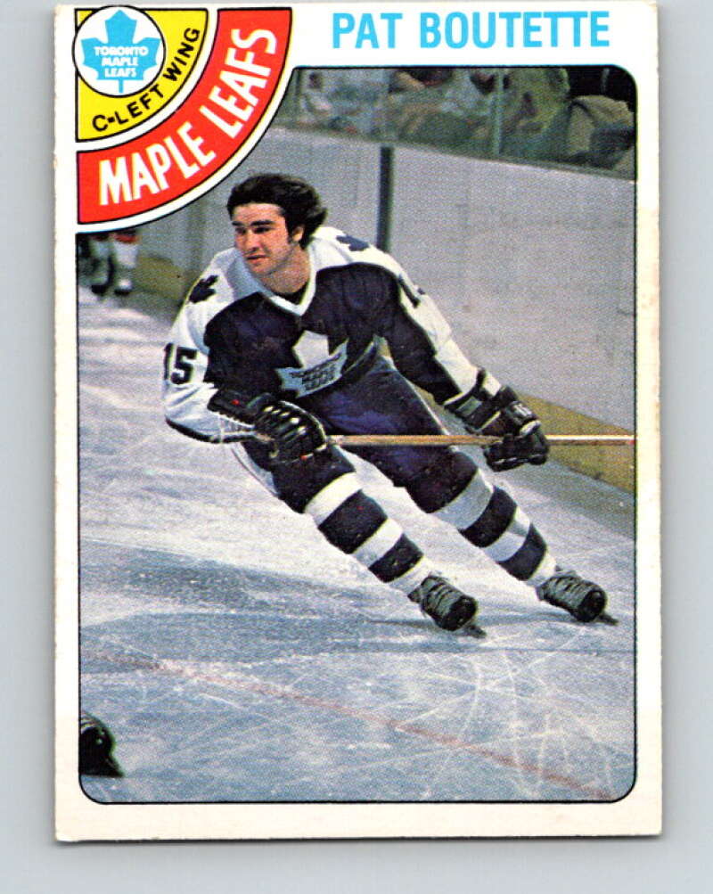 1978-79 O-Pee-Chee #374 Pat Boutette Maple Leafs  V26213
