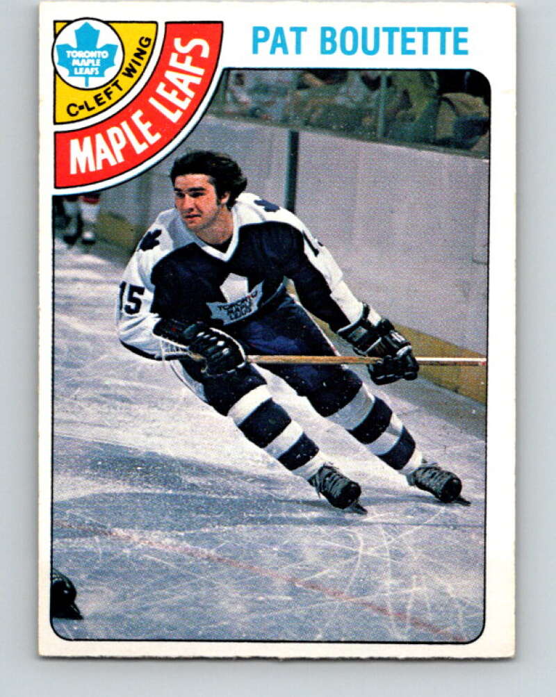 1978-79 O-Pee-Chee #374 Pat Boutette Maple Leafs  V26214