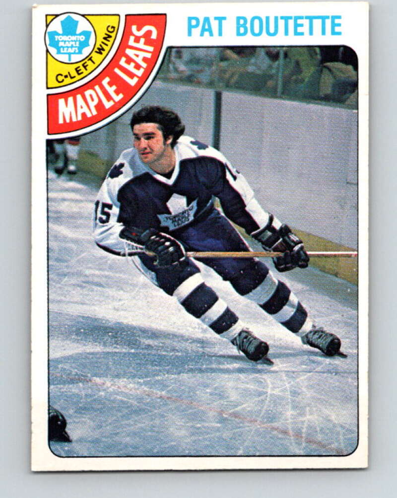 1978-79 O-Pee-Chee #374 Pat Boutette Maple Leafs  V26216