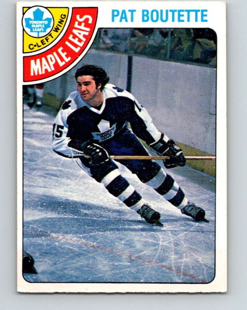 1978-79 O-Pee-Chee #374 Pat Boutette Maple Leafs  V26217