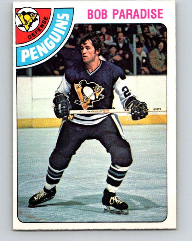 1978-79 O-Pee-Chee #375 Bob Paradise  Pittsburgh Penguins  V26220