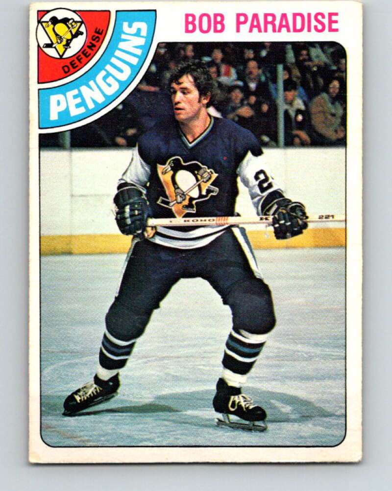 1978-79 O-Pee-Chee #375 Bob Paradise  Pittsburgh Penguins  V26224