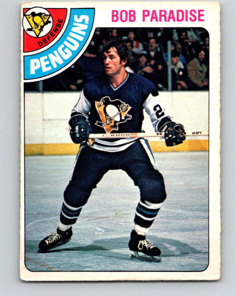 1978-79 O-Pee-Chee #375 Bob Paradise  Pittsburgh Penguins  V26227