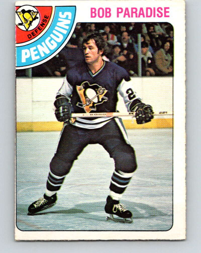 1978-79 O-Pee-Chee #375 Bob Paradise  Pittsburgh Penguins  V26228
