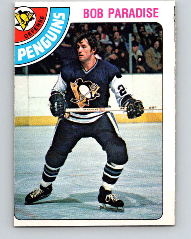 1978-79 O-Pee-Chee #375 Bob Paradise  Pittsburgh Penguins  V26229