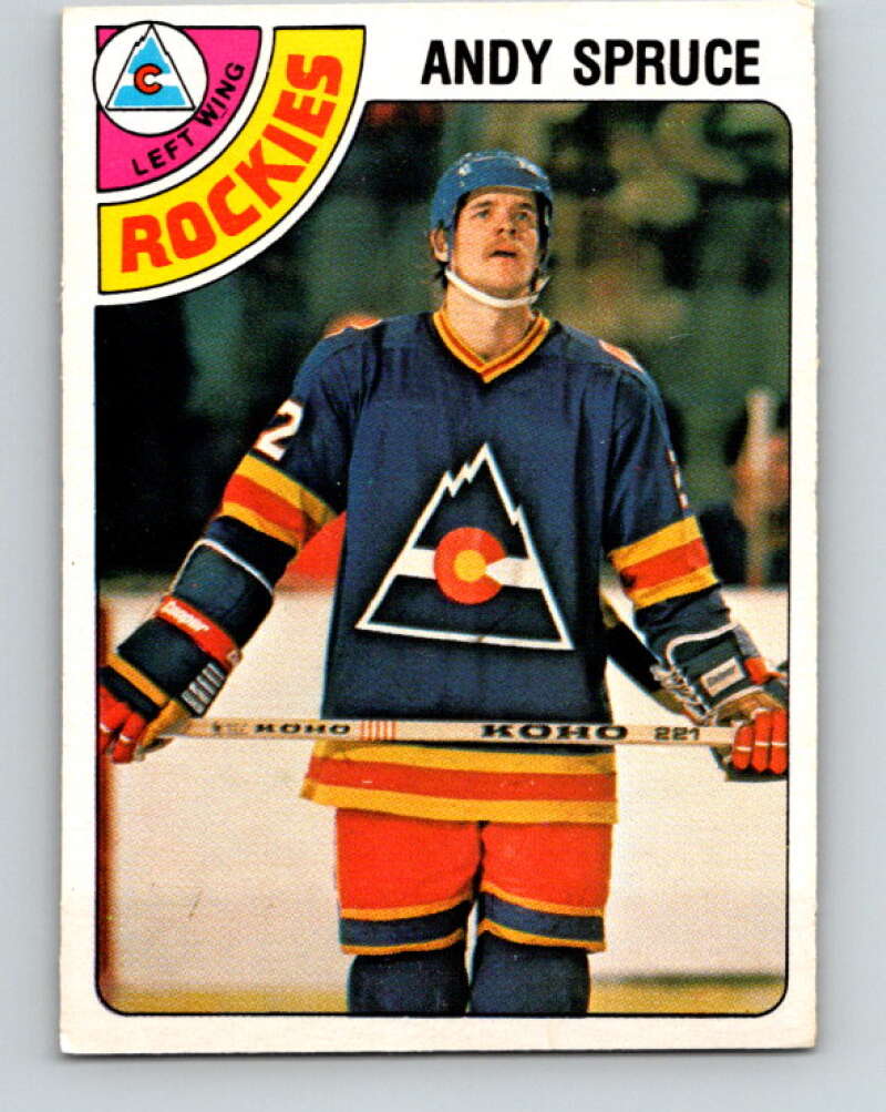 1978-79 O-Pee-Chee #378 Andy Spruce RC Rookie Rockies  V26257