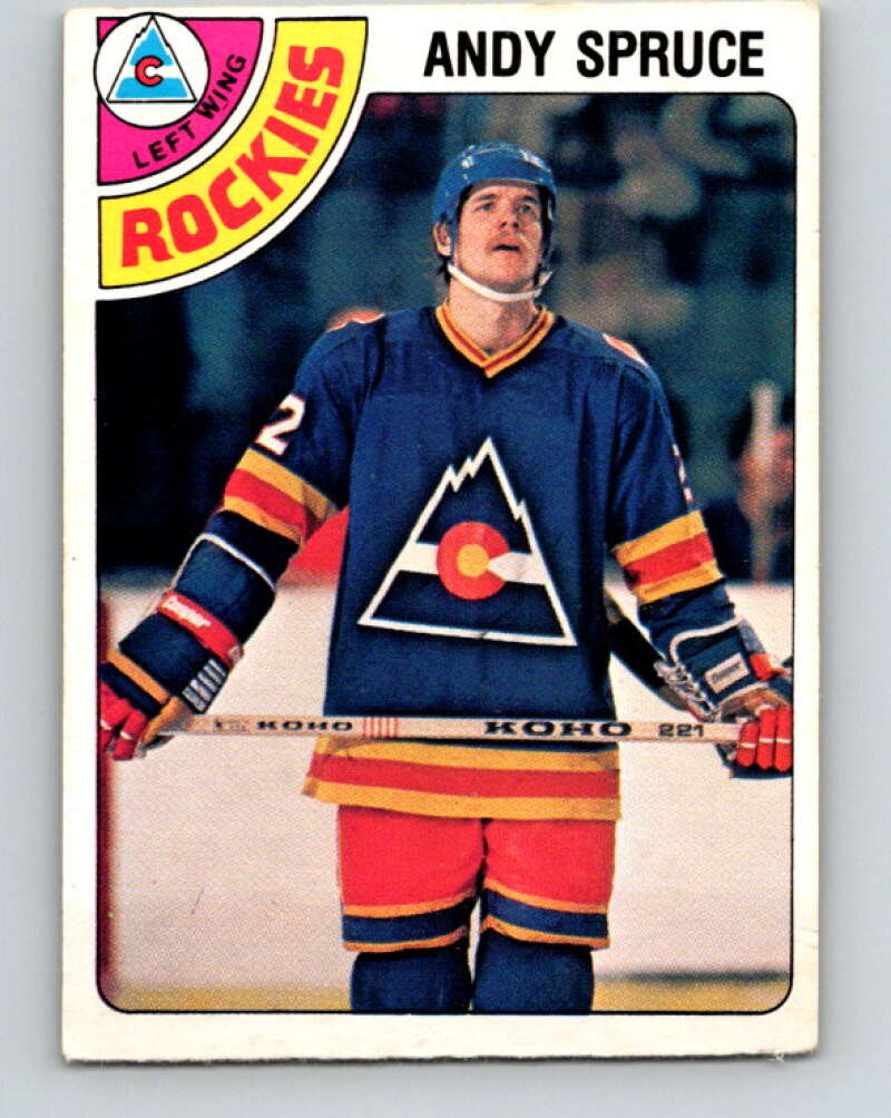 1978-79 O-Pee-Chee #378 Andy Spruce RC Rookie Rockies  V26260