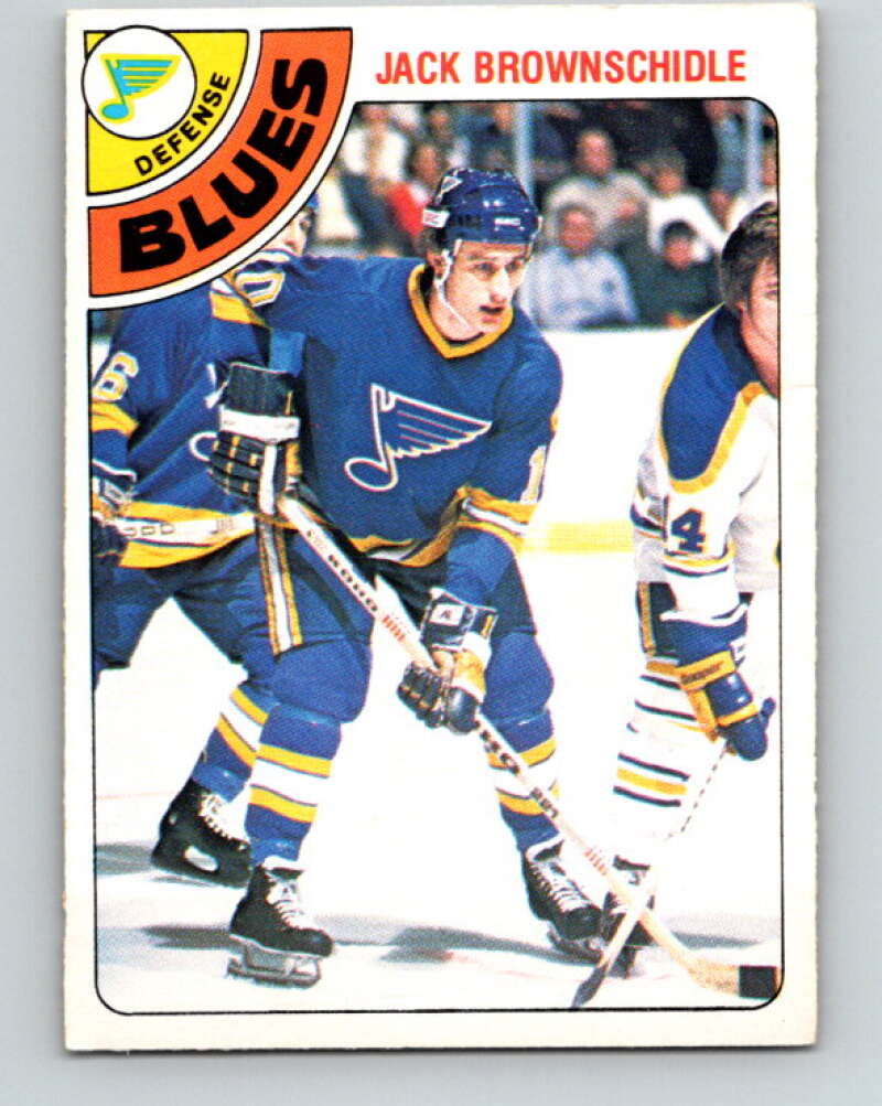 1978-79 O-Pee-Chee #379 Jack Brownschidle RC Rookie Blues  V26262