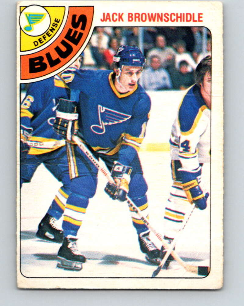 1978-79 O-Pee-Chee #379 Jack Brownschidle RC Rookie Blues  V26265