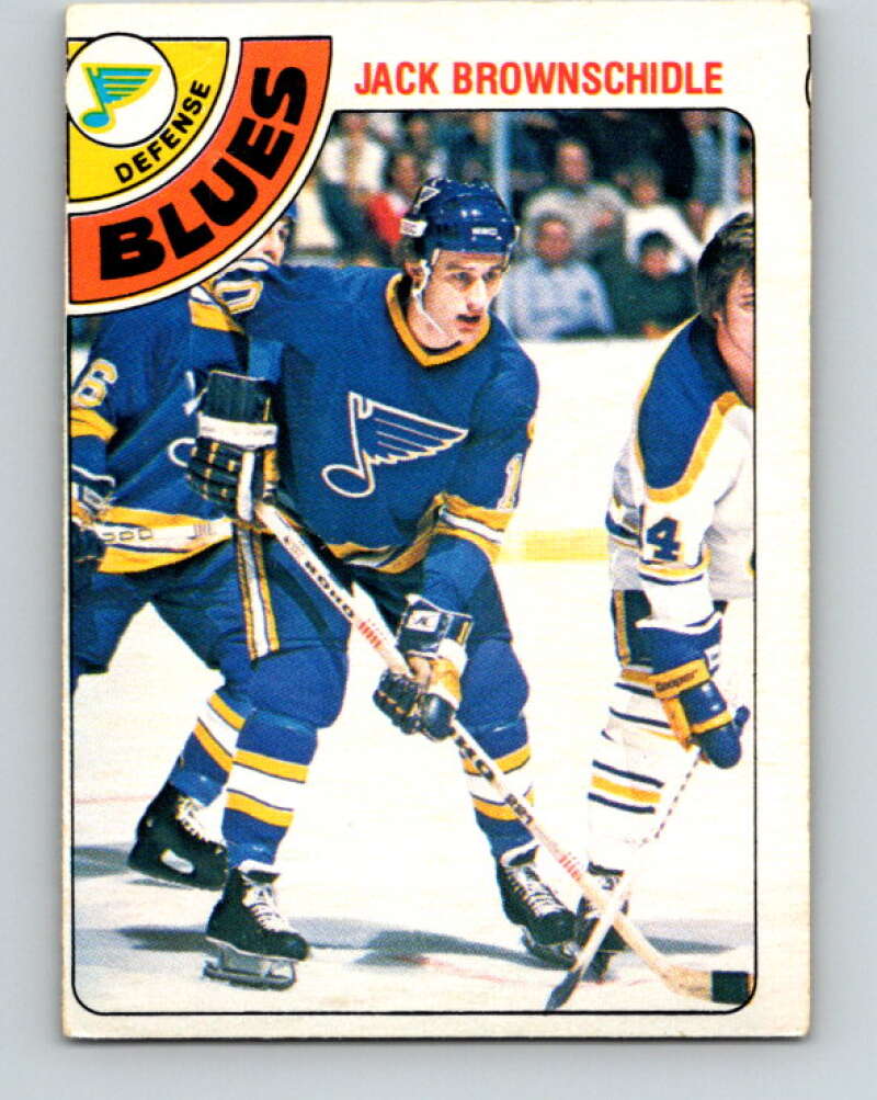 1978-79 O-Pee-Chee #379 Jack Brownschidle RC Rookie Blues  V26268