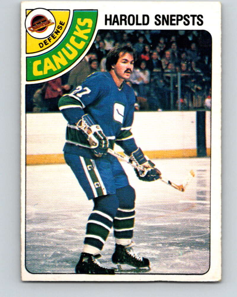 1978-79 O-Pee-Chee #380 Harold Snepsts  Vancouver Canucks  V26277
