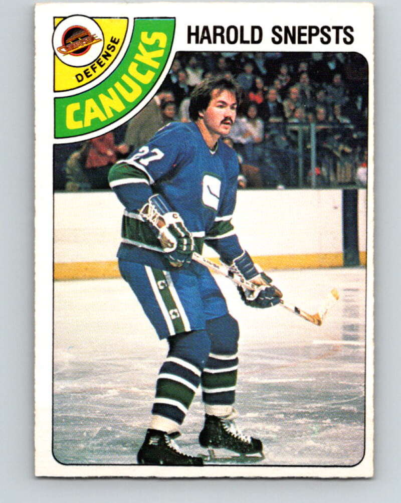 1978-79 O-Pee-Chee #380 Harold Snepsts  Vancouver Canucks  V26279