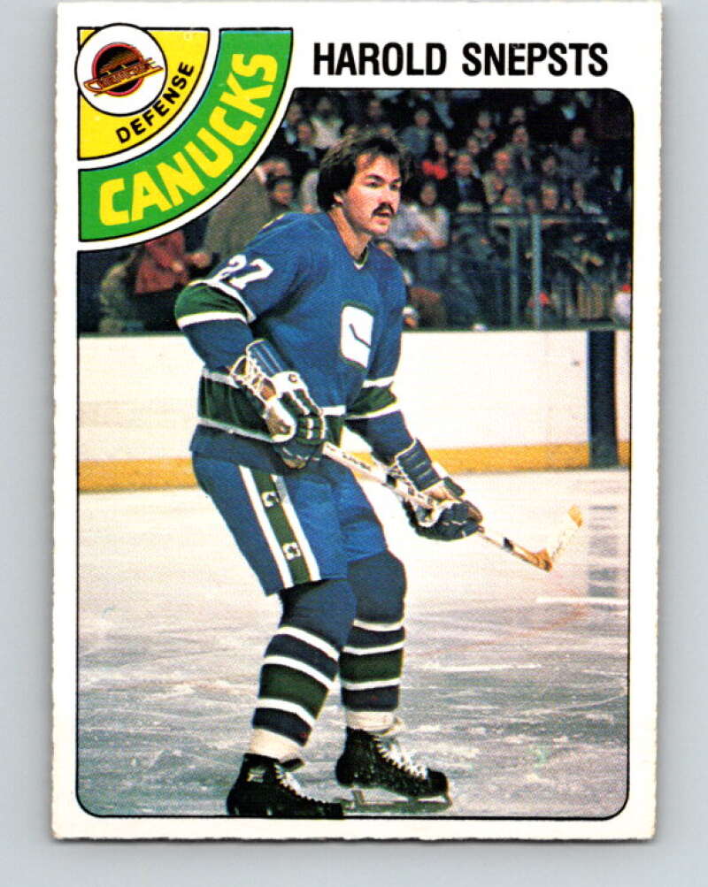 1978-79 O-Pee-Chee #380 Harold Snepsts  Vancouver Canucks  V26280