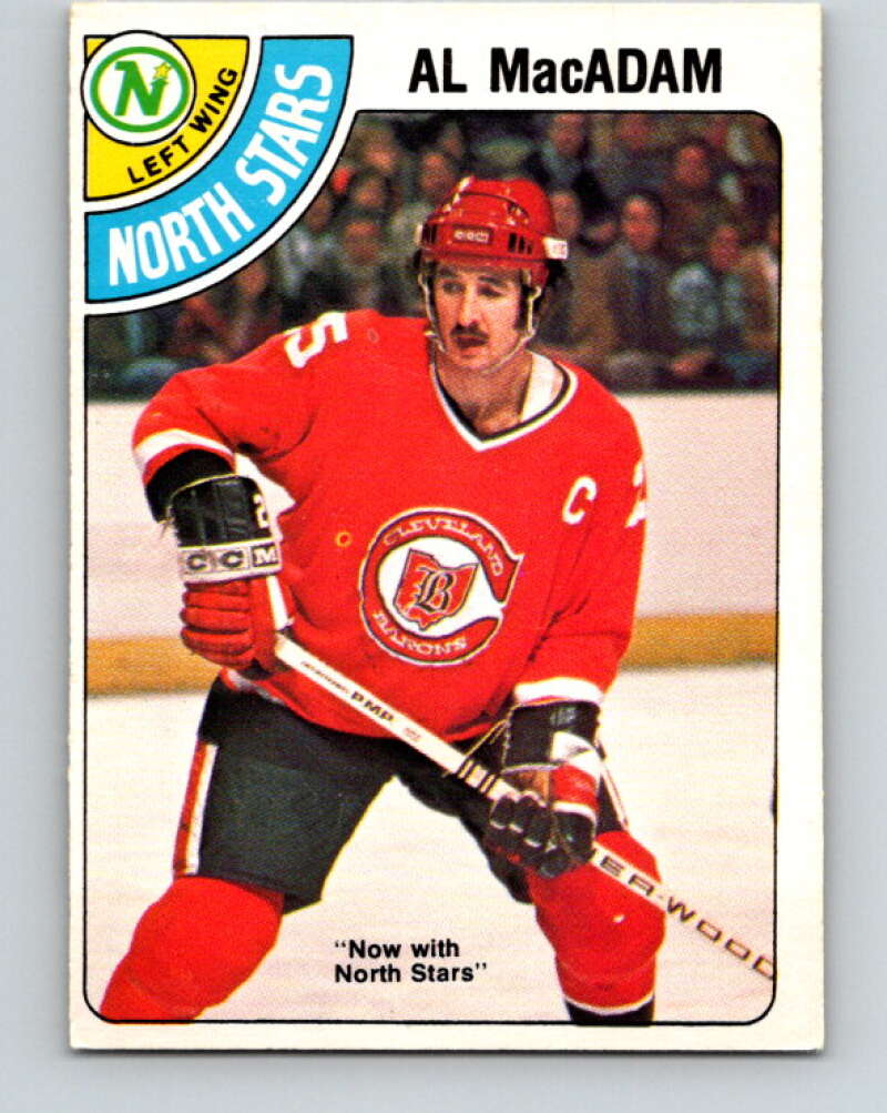 1978-79 O-Pee-Chee #381 Al MacAdam North Stars  V26292
