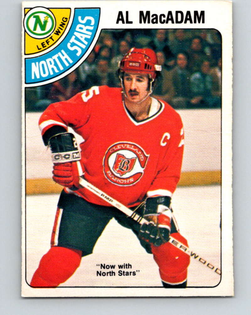 1978-79 O-Pee-Chee #381 Al MacAdam North Stars  V26295