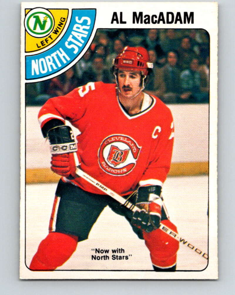 1978-79 O-Pee-Chee #381 Al MacAdam North Stars  V26296