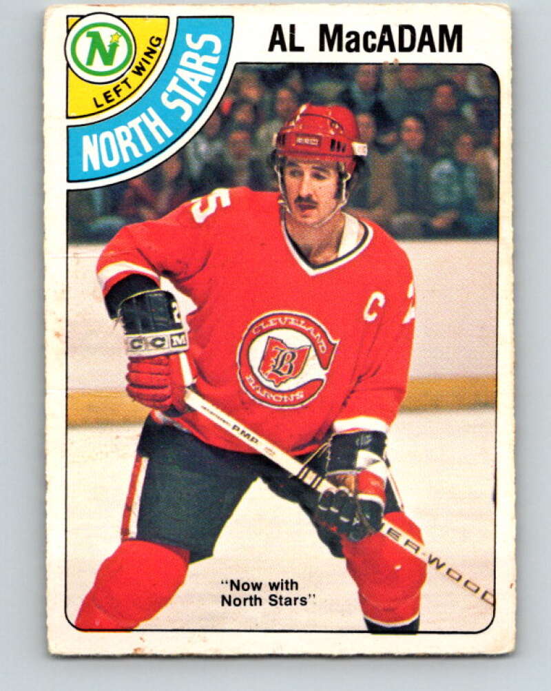 1978-79 O-Pee-Chee #381 Al MacAdam North Stars  V26297