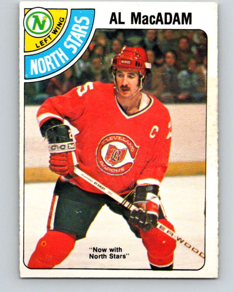 1978-79 O-Pee-Chee #381 Al MacAdam North Stars  V26299