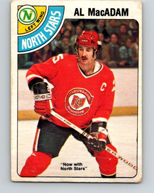 1978-79 O-Pee-Chee #381 Al MacAdam North Stars  V26300
