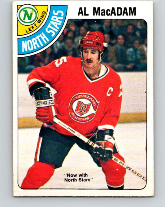 1978-79 O-Pee-Chee #381 Al MacAdam North Stars  V26301
