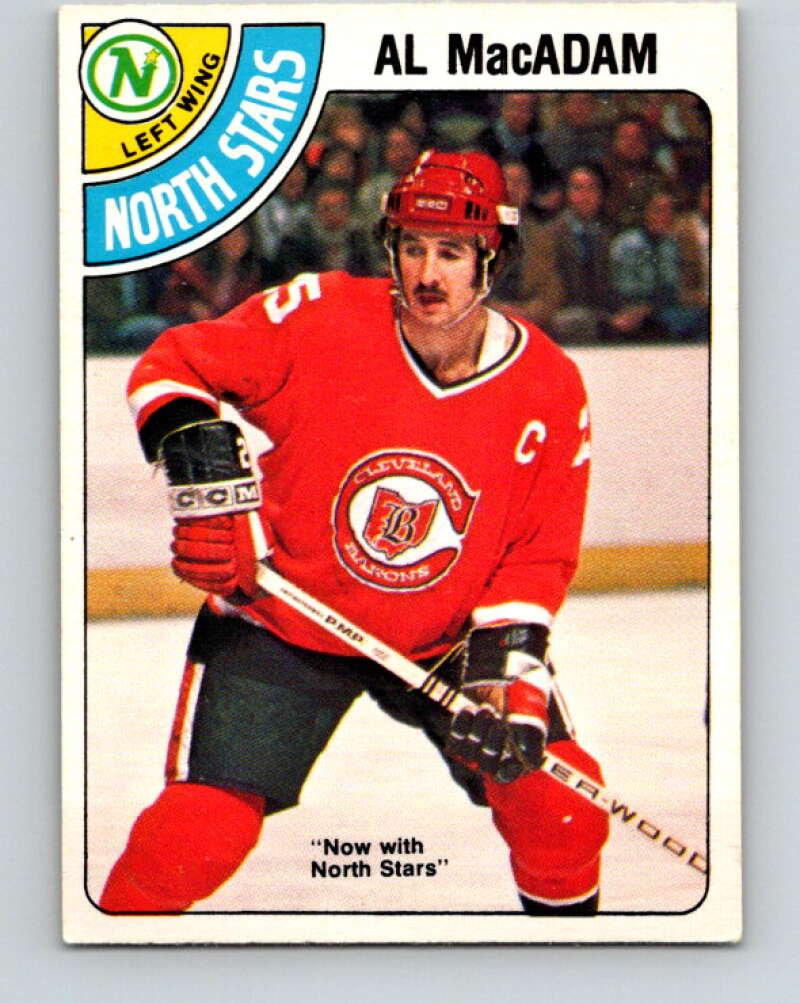 1978-79 O-Pee-Chee #381 Al MacAdam North Stars  V26302